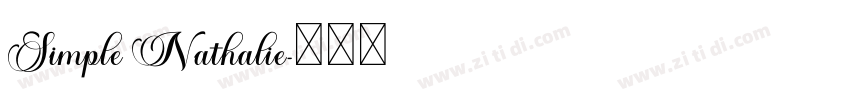 Simple Nathalie字体转换